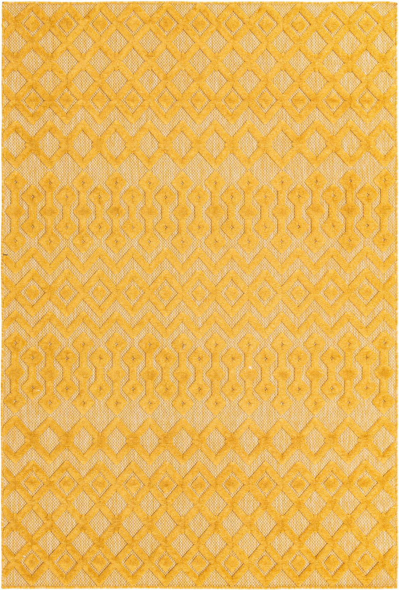 Garden Lattice Charm Collection Area Rug -  Pergola (Yellow) Rectangle Yellow  lifestyle 2