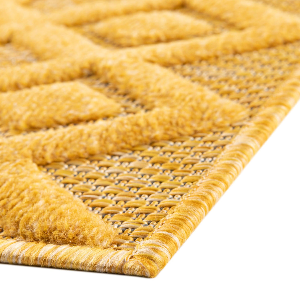 Garden Lattice Charm Collection Area Rug -  Pergola (Yellow) Rectangle Yellow  lifestyle 14