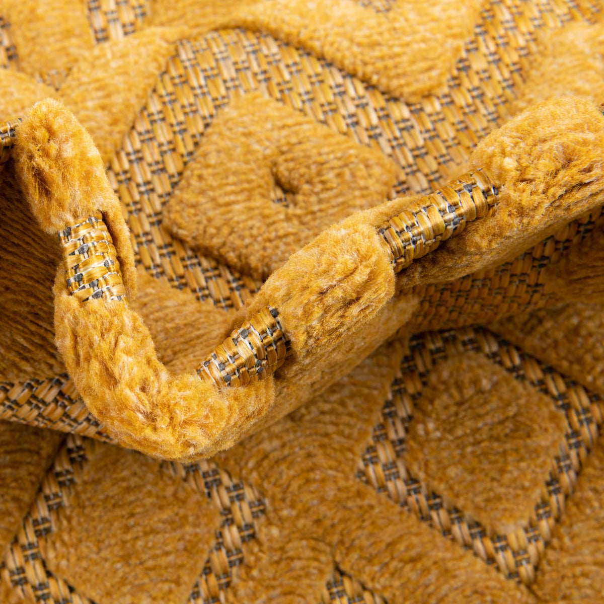 Garden Lattice Charm Collection Area Rug -  Pergola (Yellow) Rectangle Yellow  lifestyle 15