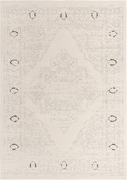 Savannah Soiree Collection Area Rug - Serengeti (White) Rectangle White  lifestyle 2