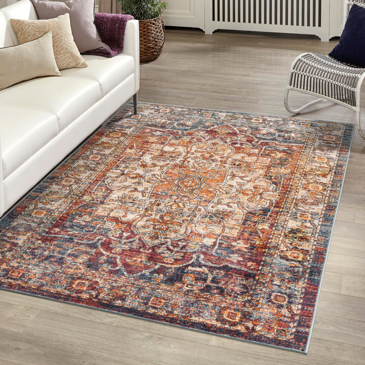 Savannah Soiree Collection Area Rug -  Everglade (Multi) Rectangle Multi  lifestyle 15