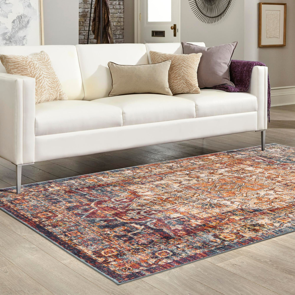 Savannah Soiree Collection Area Rug -  Everglade (Multi) Rectangle Multi  lifestyle 16