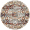 Savannah Soiree Collection Area Rug -  Everglade (Ivory) Round Ivory  lifestyle 44