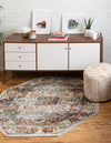 Savannah Soiree Collection Area Rug -  Everglade (Ivory) Octagon Ivory  lifestyle 23