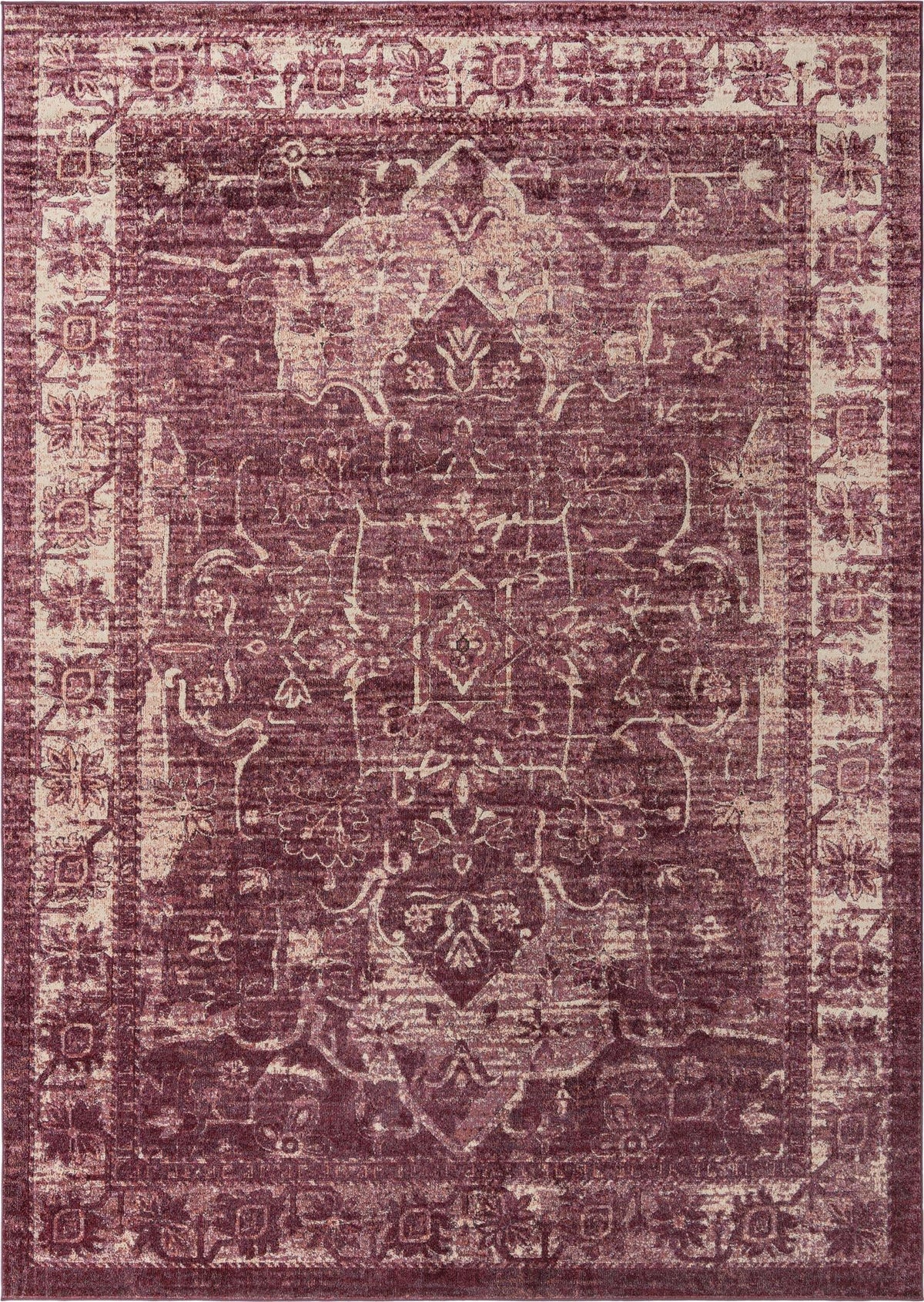 Savannah Soiree Collection Area Rug -  Everglade (Purple) Rectangle Purple Main