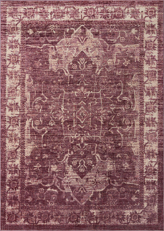 Savannah Soiree Collection Area Rug -  Everglade (Purple) Rectangle Purple Main