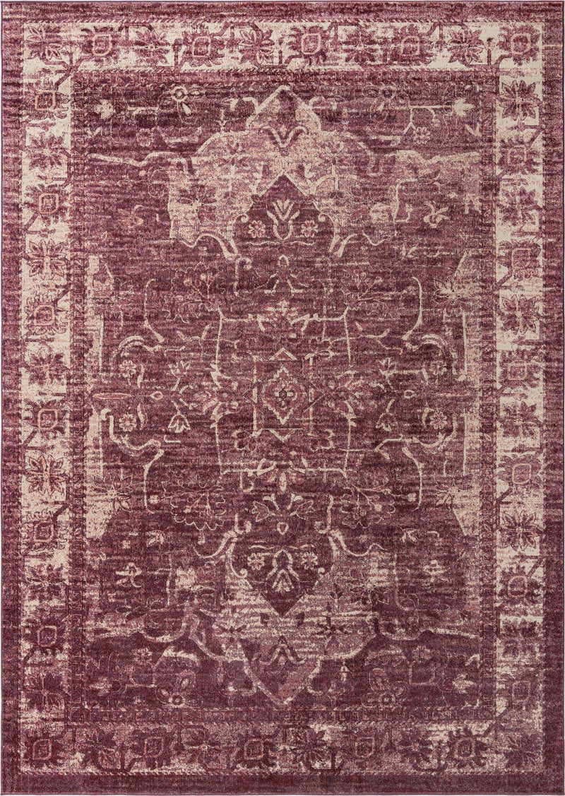 Savannah Soiree Collection Area Rug -  Everglade (Purple) Rectangle Purple Main