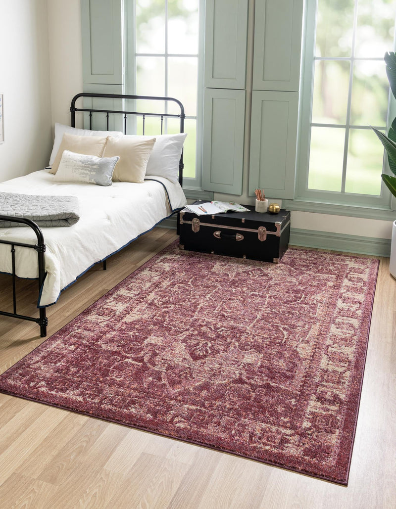 Savannah Soiree Collection Area Rug -  Everglade (Purple) Rectangle Purple  lifestyle 2