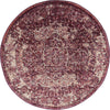 Savannah Soiree Collection Area Rug -  Everglade (Purple) Round Purple  lifestyle 9