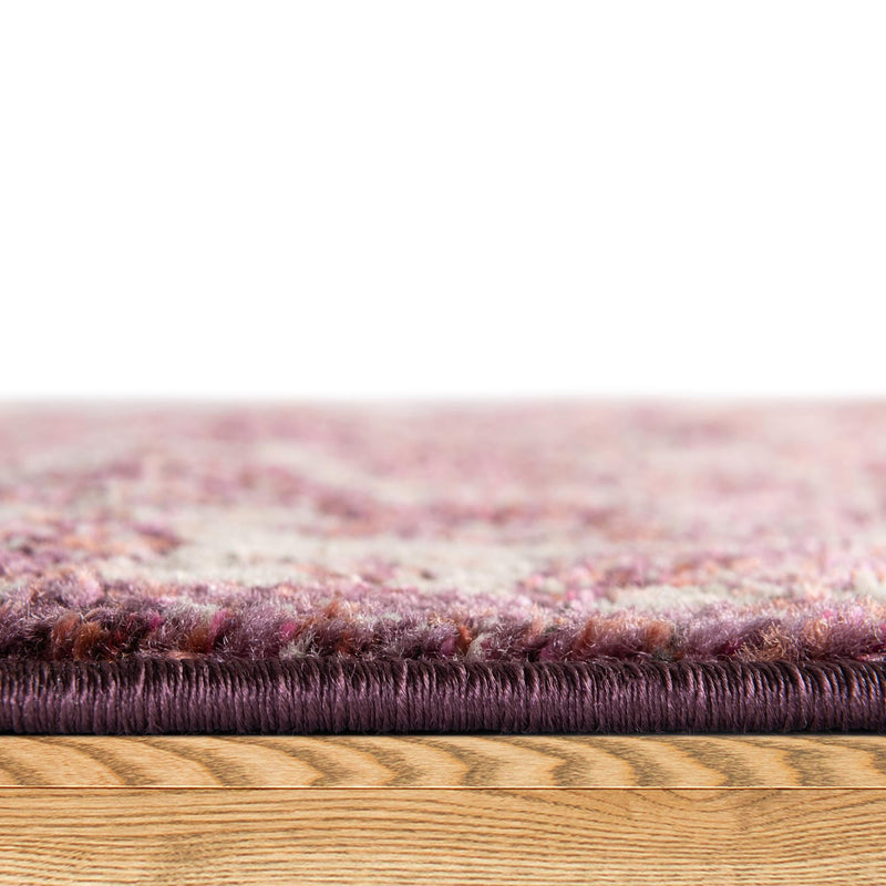 Savannah Soiree Collection Area Rug -  Everglade (Purple) Round Purple  lifestyle 25