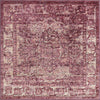 Savannah Soiree Collection Area Rug -  Everglade (Purple) Square Purple  lifestyle 10