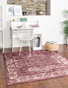 Savannah Soiree Collection Area Rug -  Everglade (Purple) Square Purple  lifestyle 15
