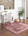 Savannah Soiree Collection Area Rug -  Everglade (Purple) Square Purple  lifestyle 20