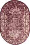 Savannah Soiree Collection Area Rug -  Everglade (Purple) Oval Purple  lifestyle 11