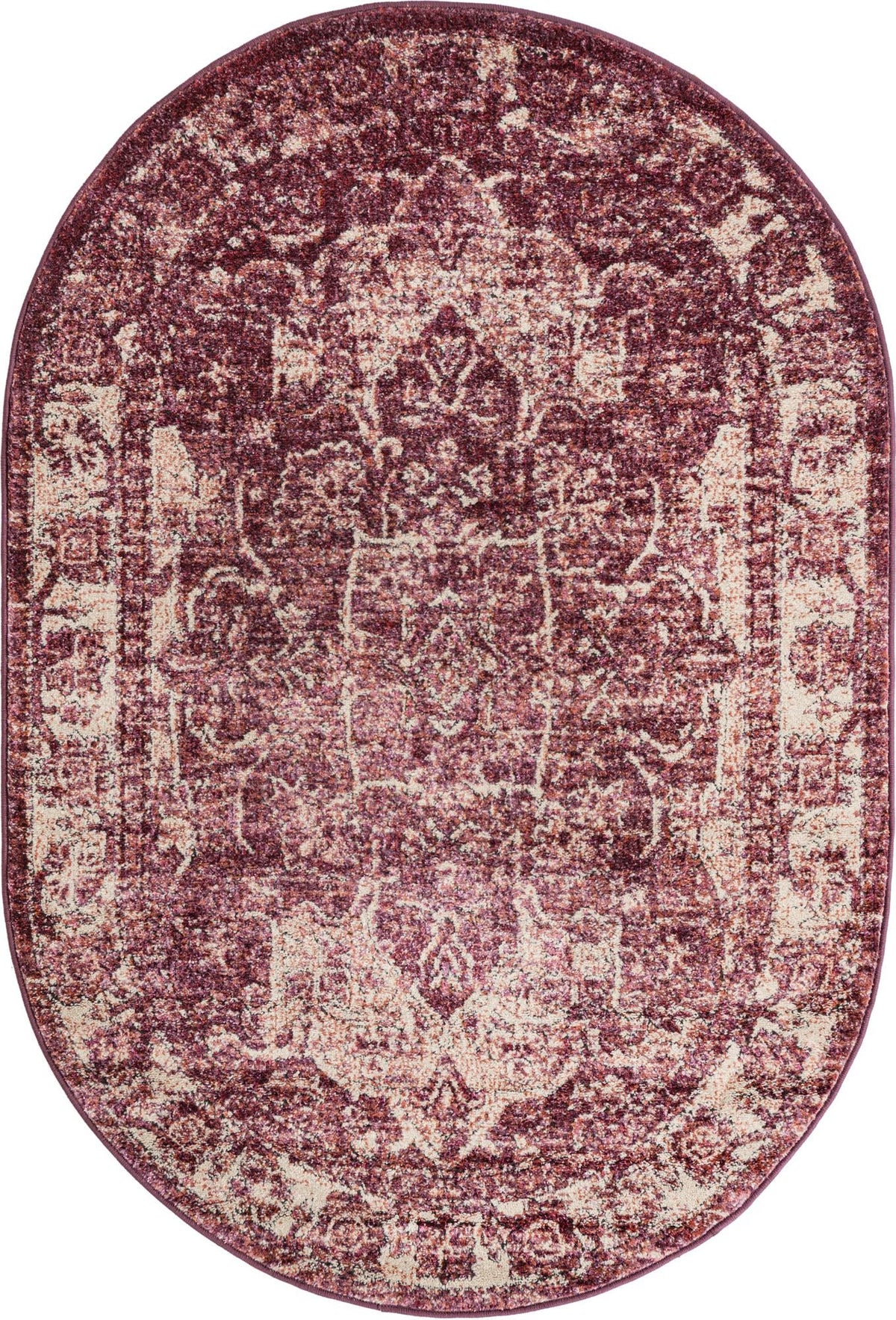Savannah Soiree Collection Area Rug -  Everglade (Purple) Oval Purple  lifestyle 11