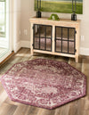 Savannah Soiree Collection Area Rug -  Everglade (Purple) Octagon Purple  lifestyle 17