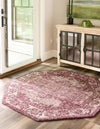 Savannah Soiree Collection Area Rug -  Everglade (Purple) Octagon Purple  lifestyle 22