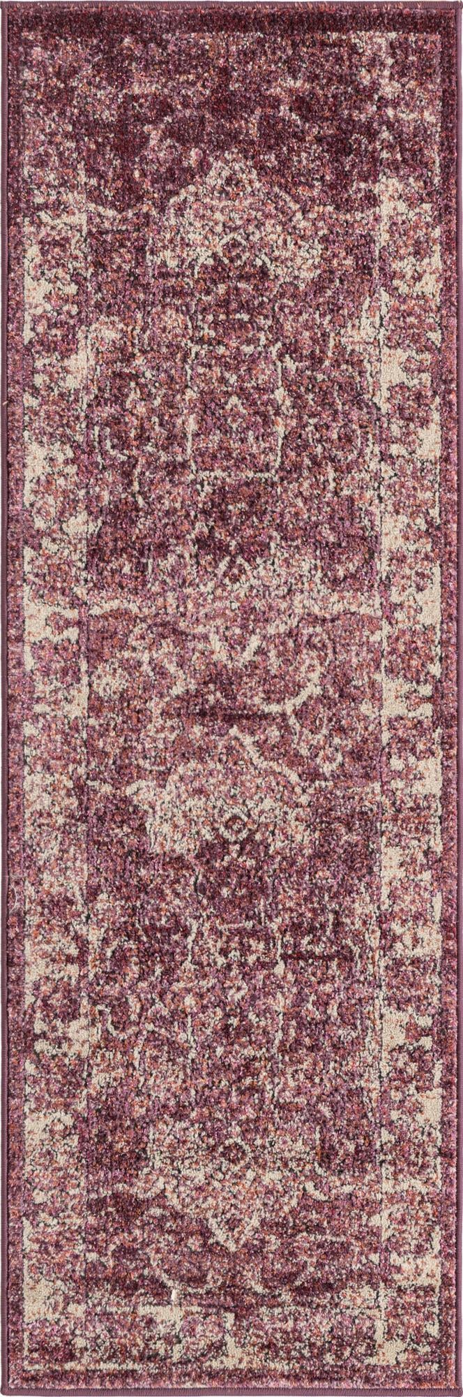 Savannah Soiree Collection Area Rug -  Everglade (Purple) Runner Purple  lifestyle 13