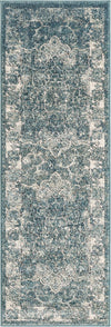 Savannah Soiree Collection Area Rug -  Everglade (Blue) Runner Blue  lifestyle 20