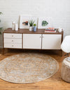 Savannah Soiree Collection Area Rug -  Everglade (Beige) Round Beige  lifestyle 17