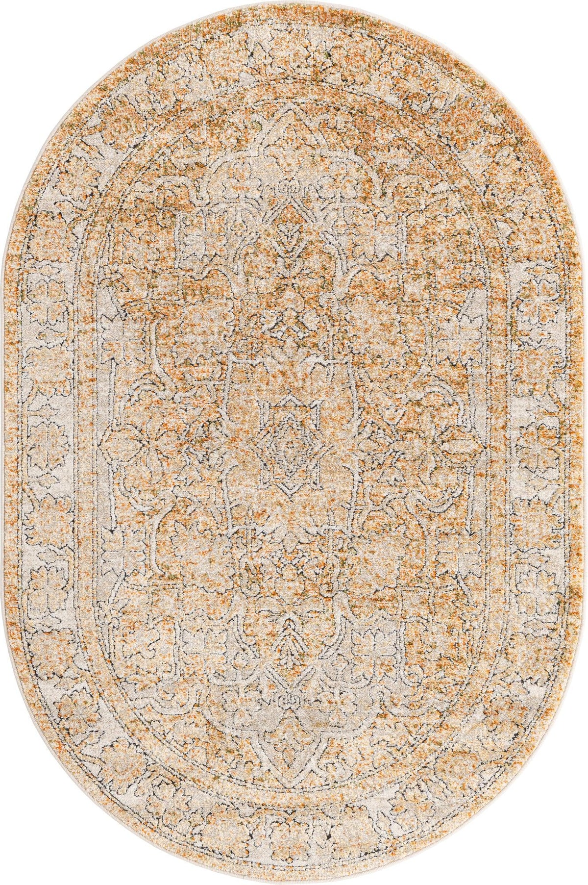 Savannah Soiree Collection Area Rug -  Everglade (Beige) Oval Beige  lifestyle 14