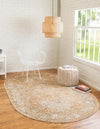 Savannah Soiree Collection Area Rug -  Everglade (Beige) Oval Beige  lifestyle 19