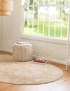 Savannah Soiree Collection Area Rug -  Everglade (Beige) Oval Beige  lifestyle 24