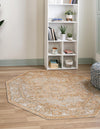 Savannah Soiree Collection Area Rug -  Everglade (Beige) Octagon Beige  lifestyle 20
