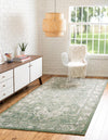 Savannah Soiree Collection Area Rug -  Everglade (Green) Rectangle Green  lifestyle 2
