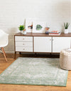Savannah Soiree Collection Area Rug -  Everglade (Green) Square Green  lifestyle 21