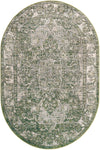 Savannah Soiree Collection Area Rug -  Everglade (Green) Oval Green  lifestyle 17
