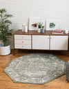 Savannah Soiree Collection Area Rug -  Everglade (Green) Octagon Green  lifestyle 23