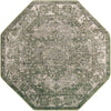 Savannah Soiree Collection Area Rug -  Everglade (Green) Octagon Green  lifestyle 18