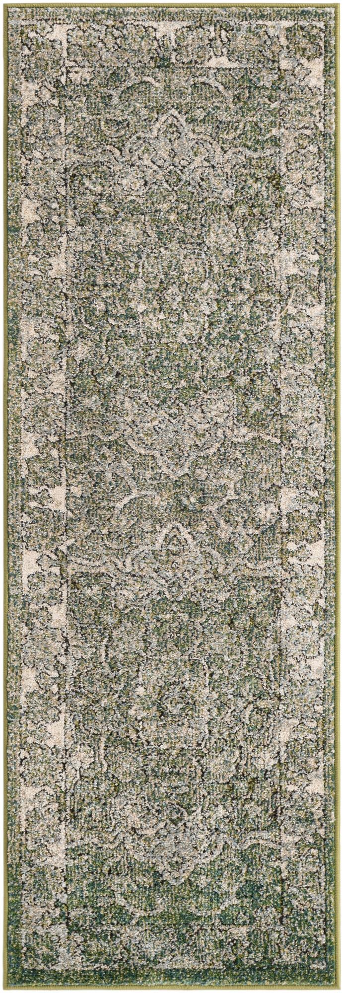Savannah Soiree Collection Area Rug -  Everglade (Green) Runner Green  lifestyle 19