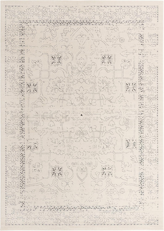 Savannah Soiree Collection Area Rug -  Everglade (White) Rectangle White  lifestyle 2