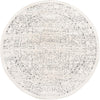 Savannah Soiree Collection Area Rug -  Everglade (White) Round White  lifestyle 16