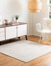 Savannah Soiree Collection Area Rug -  Everglade (White) Square White  lifestyle 27