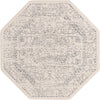 Savannah Soiree Collection Area Rug -  Everglade (White) Octagon White  lifestyle 19