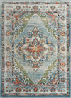 Savannah Soiree Collection Area Rug - Serengeti (Blue) Rectangle Blue Main