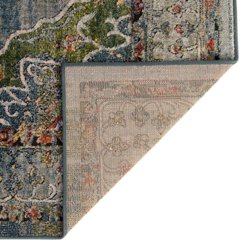 Savannah Soiree Collection Area Rug - Serengeti (Blue) Rectangle Blue  lifestyle 10