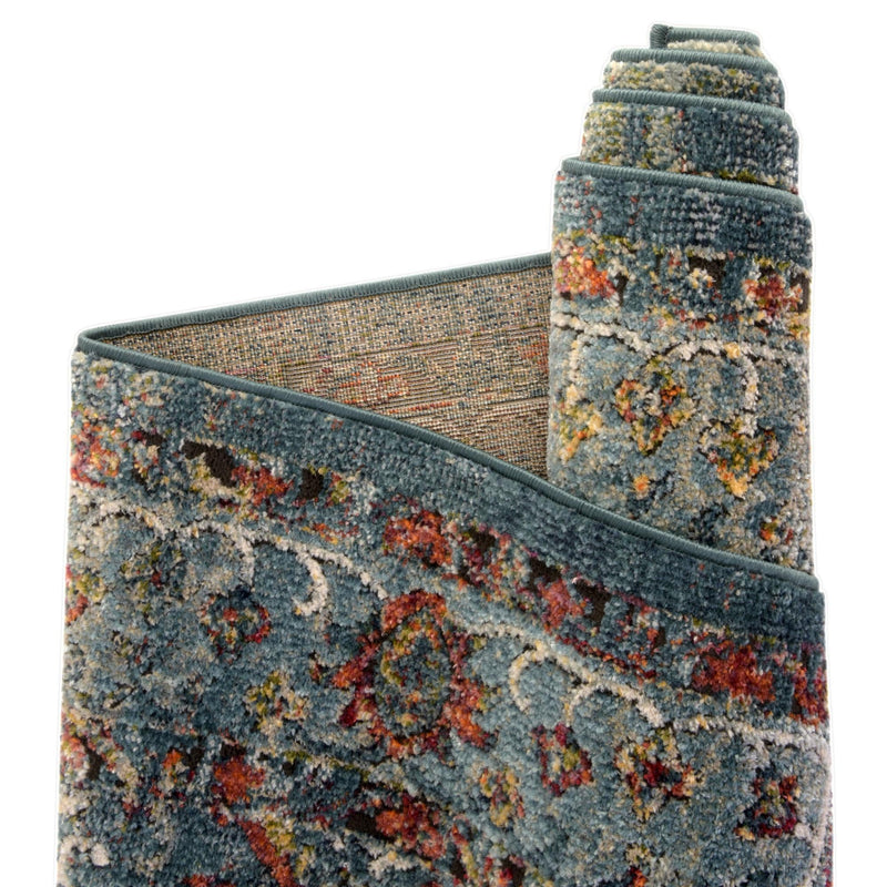 Savannah Soiree Collection Area Rug - Serengeti (Blue) Rectangle Blue  lifestyle 12