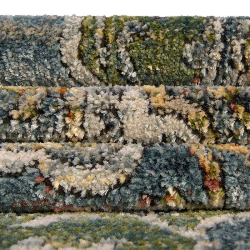 Savannah Soiree Collection Area Rug - Serengeti (Blue) Rectangle Blue  lifestyle 15