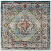 Savannah Soiree Collection Area Rug - Serengeti (Blue) Square Blue  lifestyle 40