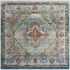 Savannah Soiree Collection Area Rug - Serengeti (Blue) Square Blue  lifestyle 26