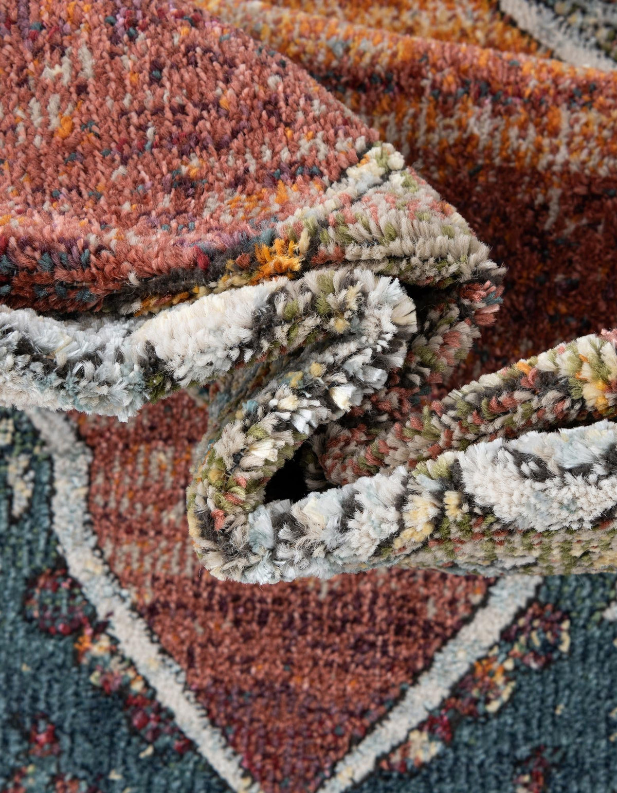 Savannah Soiree Collection Area Rug - Serengeti (Rust Red) Rectangle Rust Red  lifestyle 7
