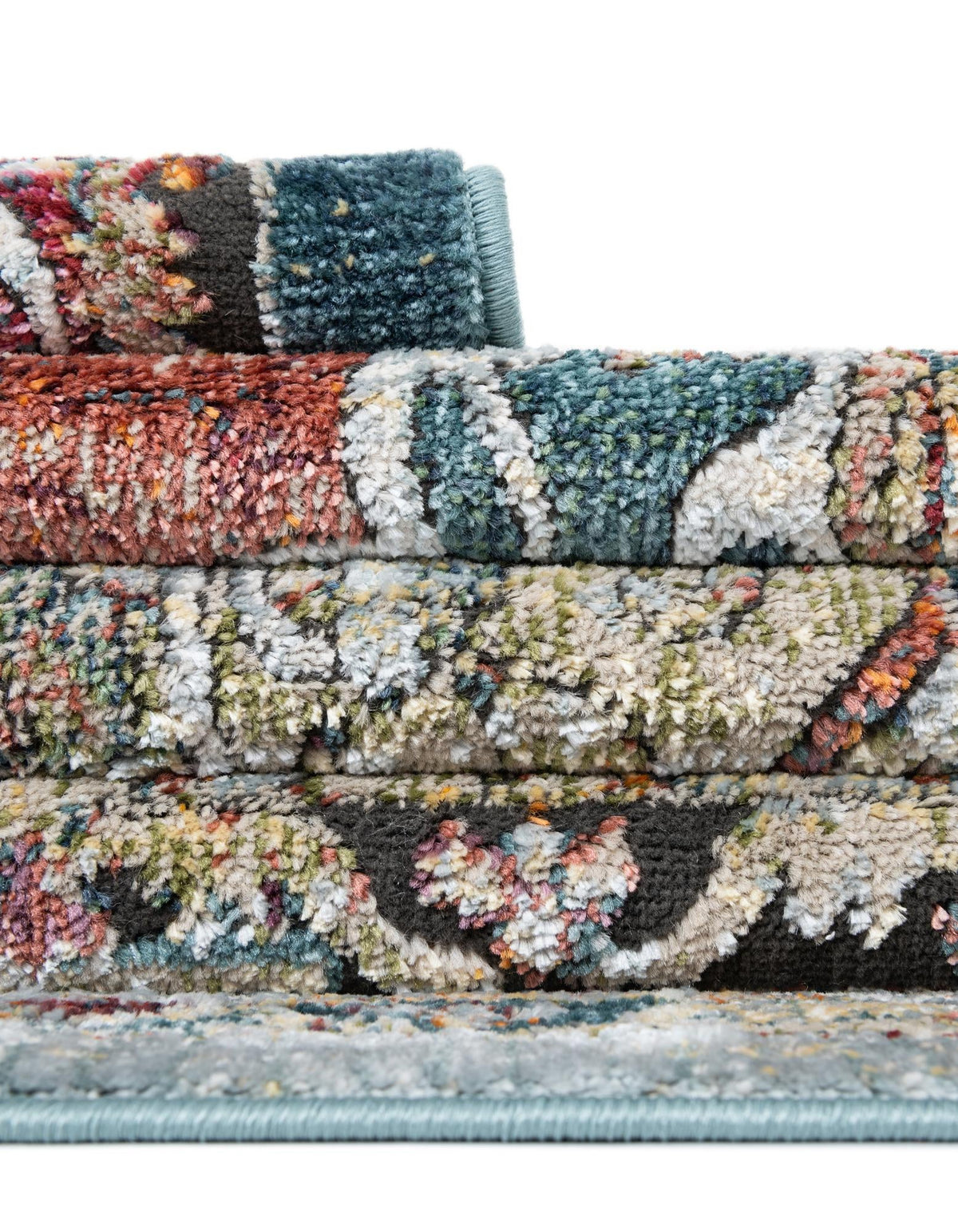Savannah Soiree Collection Area Rug - Serengeti (Rust Red) Rectangle Rust Red  lifestyle 13
