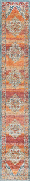 Savannah Soiree Collection Area Rug - Serengeti (Rust Red) Runner Rust Red  lifestyle 20