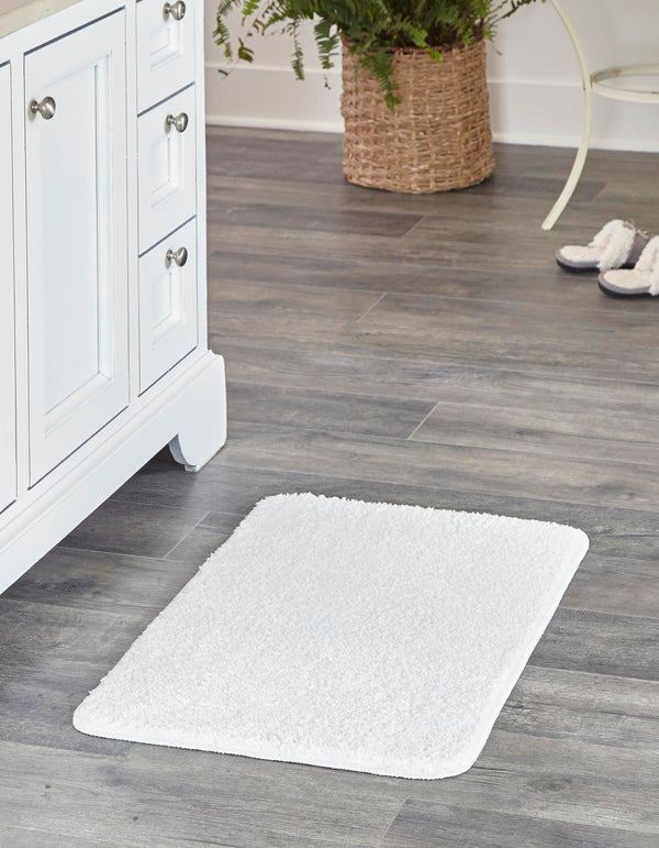 Cozy Home Spa Mats Collection Area Rug - Serenity Rectangle Snow White  lifestyle 2