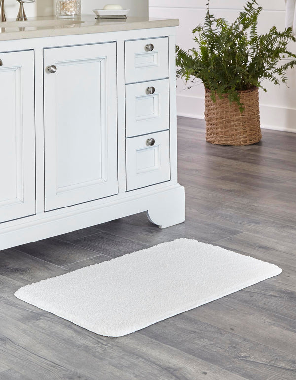 Cozy Home Spa Mats Collection Area Rug - Serenity Rectangle Snow White  lifestyle 3