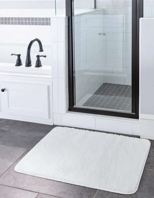 Cozy Home Spa Mats Collection Area Rug - Serenity Rectangle Snow White  lifestyle 4